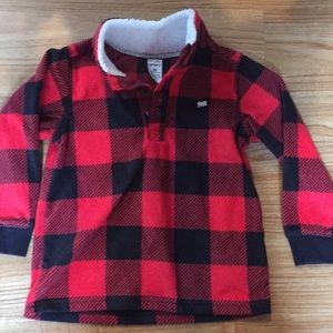 Buffalo Check Carter’s size 3T fleece top